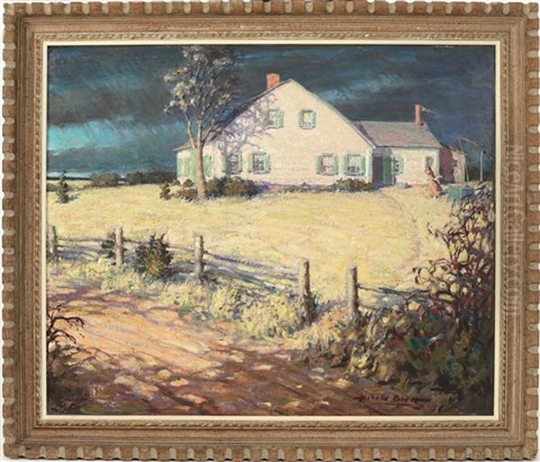 The Old Cape Cod Bow Roof Oil Painting by Harold Matthew Brett