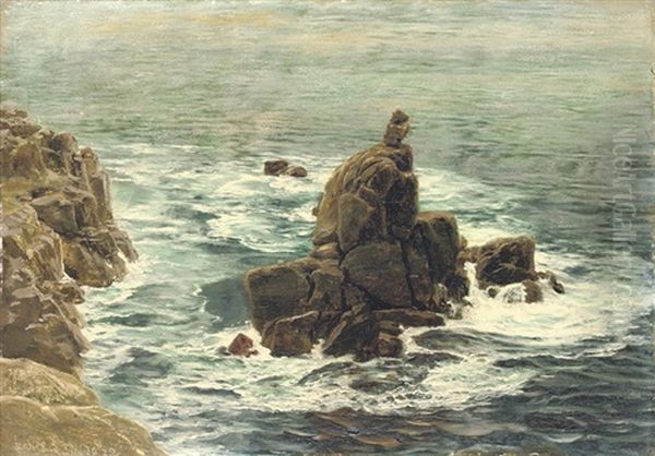 Land's End Oil Painting by John Brett