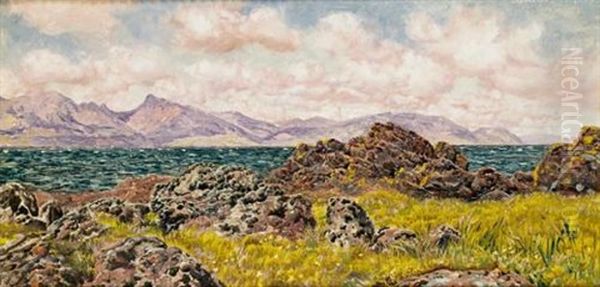 Farland Rocks Oil Painting by John Brett