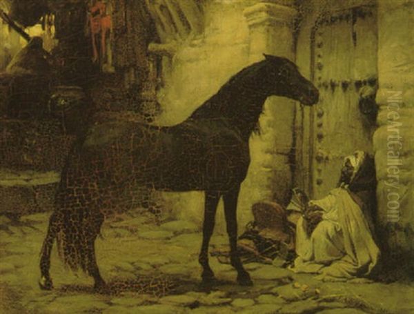 Awaiting Orders Oil Painting by Frederick Arthur Bridgman