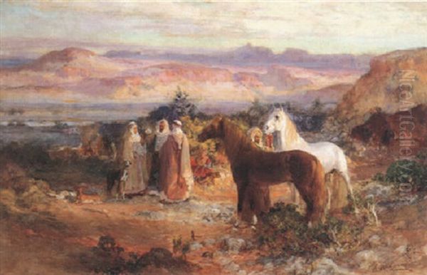 The Arab Encampment Oil Painting by Frederick Arthur Bridgman