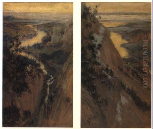 Extensive Landscapes Oil Painting by Frederick Arthur Bridgman