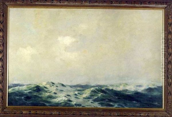 Waves Oil Painting by Arthur Briscoe