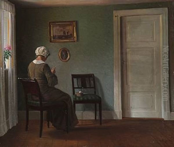 Haekletoj Oil Painting by Karl Harald Alfred Broge