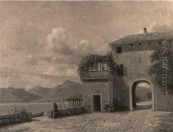 Partie Aus Italien Oil Painting by Karl Harald Alfred Broge