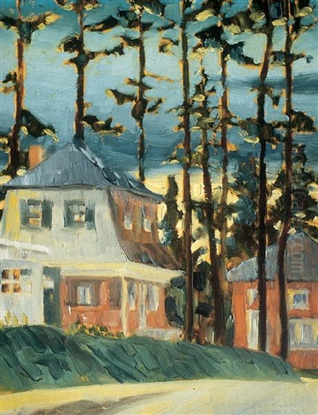 The Brooker Residence, Toronto Oil Painting by Bertram Richard Brooker