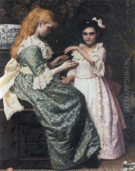 Cat's Cradle Oil Painting by Maria Brooks