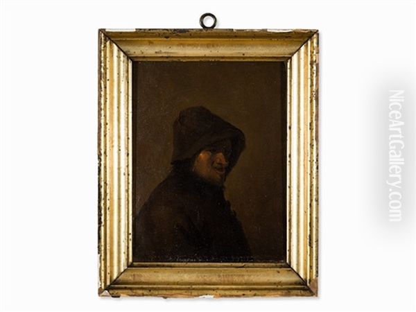 Portrait Oil Painting by Adriaen Brouwer