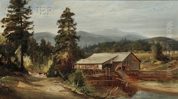 The Old Mill Oil Painting by Harrison Bird Brown