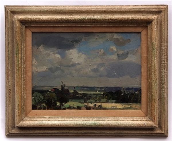 Norfolk Landscape Oil Painting by Sir John Alfred Arnesby Brown