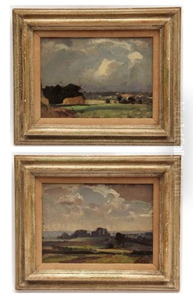 Landscape Studies Oil Painting by Sir John Alfred Arnesby Brown