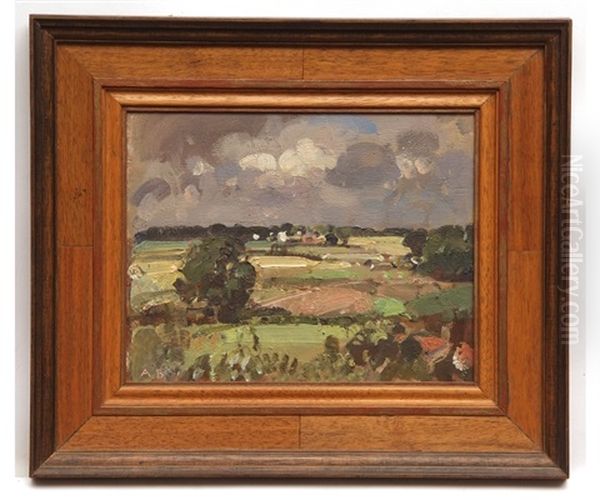 Norfolk Landscape Oil Painting by Sir John Alfred Arnesby Brown