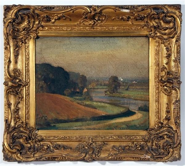 Bramerton Woods End Oil Painting by Sir John Alfred Arnesby Brown