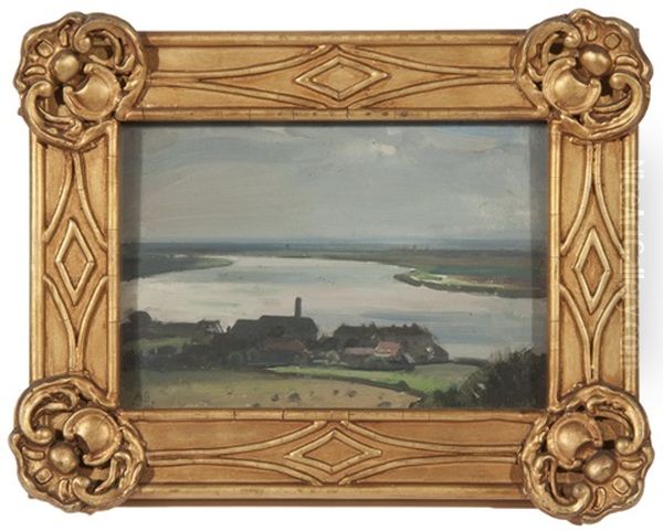 Sketch For The Big River Oil Painting by Sir John Alfred Arnesby Brown