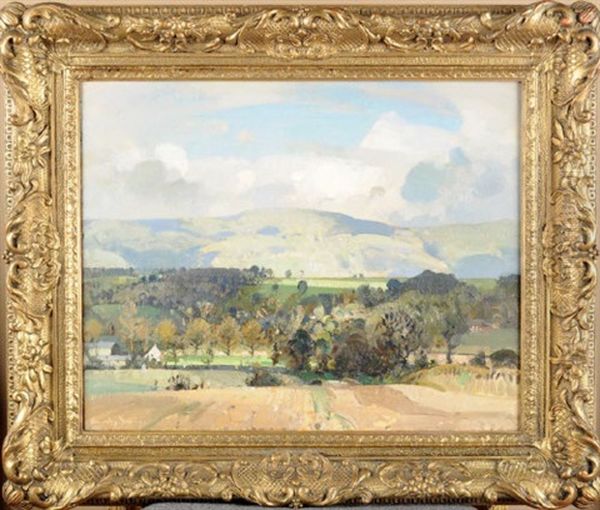 Fellside, Cumberland Oil Painting by Sir John Alfred Arnesby Brown
