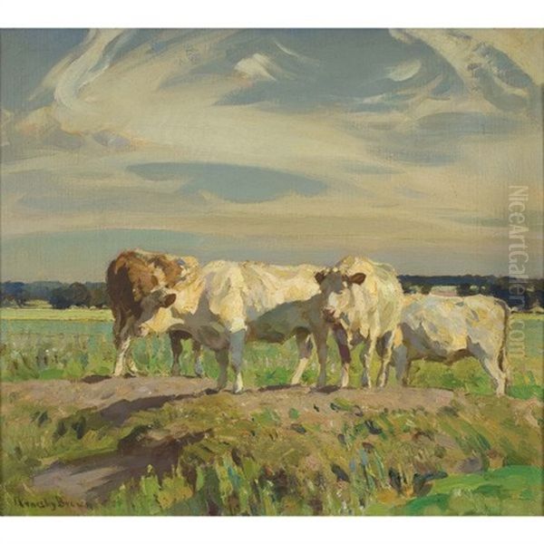 Cattle Resting Oil Painting by Sir John Alfred Arnesby Brown