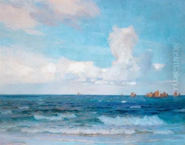 A Fair Wind Oil Painting by Sir John Alfred Arnesby Brown