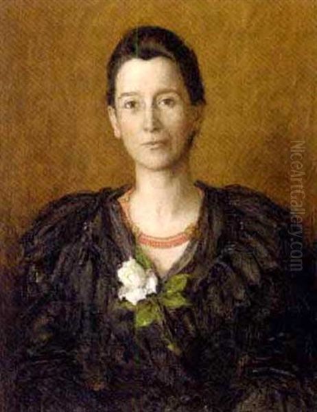 Mia - The Artist's Wife Oil Painting by Sir John Alfred Arnesby Brown