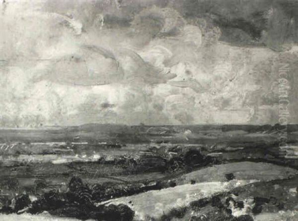 The Vale Of Belvoir Oil Painting by Sir John Alfred Arnesby Brown