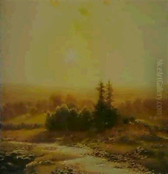 Summer Haze Oil Painting by William Mason Brown