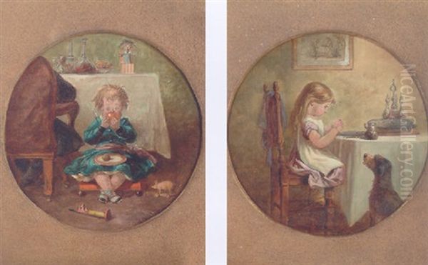 The Bon Vivant Oil Painting by Hablot Knight (Phiz) Browne