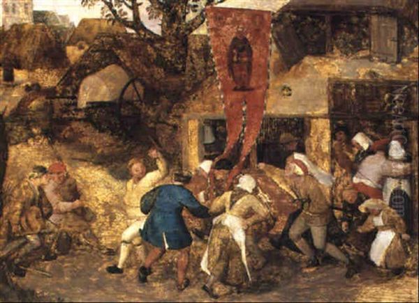 A Village Kermesse Oil Painting by Pieter Bruegel the Elder