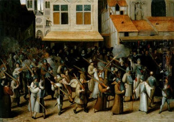 La Procession De La Ligue A Paris Oil Painting by Jan Brughel