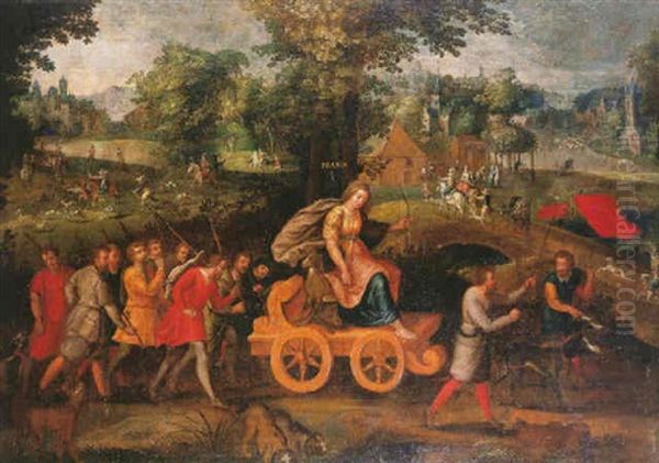 Diana Cazadora Con Su Cortejo Oil Painting by Jan Brueghel the Elder