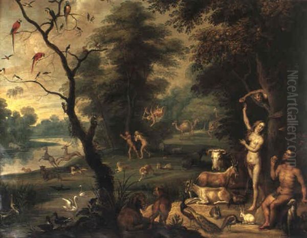 Paradiset Oil Painting by Jan Brughel