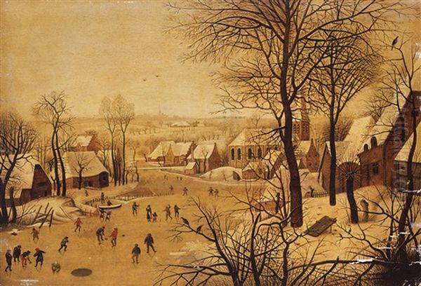 The Bird Trap Oil Painting by Pieter Brueghel the Younger