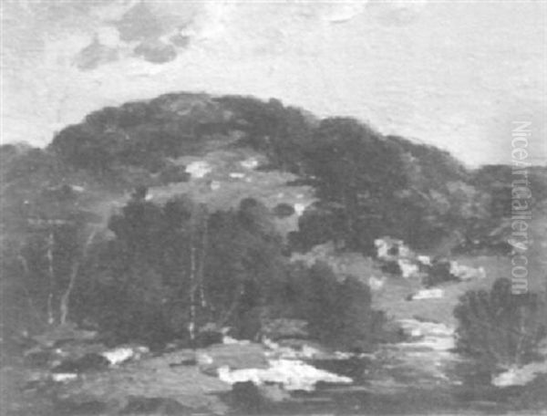 Connecticut Landscape Oil Painting by George Matthew Bruestle
