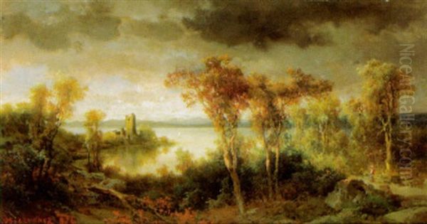 Motiv Vom Bodensee Oil Painting by Joseph Brunner
