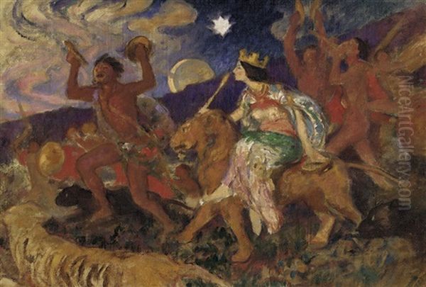 Composition For Rhea Oil Painting by Rupert Bunny