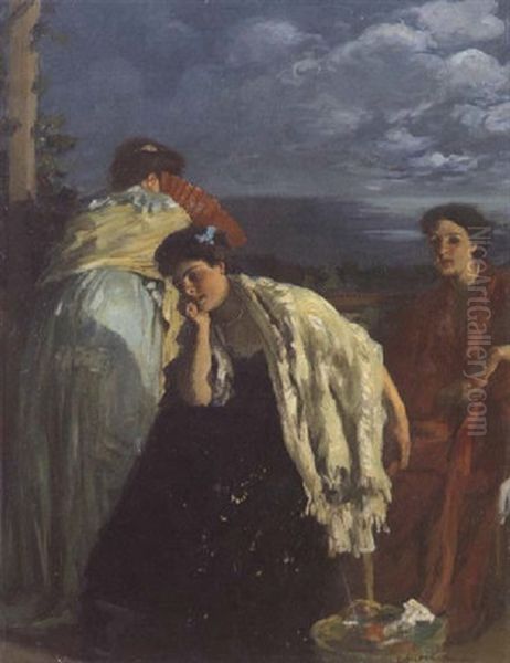Idle Hours Oil Painting by Rupert Bunny