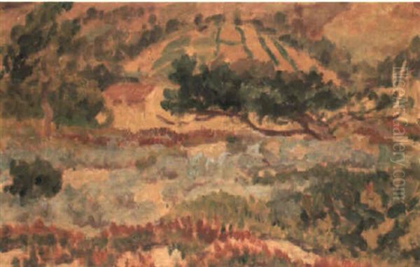 Provencal Landscape Oil Painting by Rupert Bunny