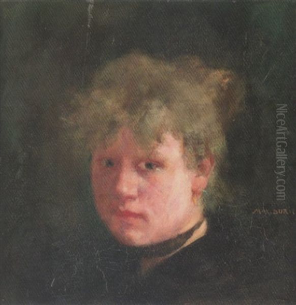 Blondine Oil Painting by Max-Alfred Buri