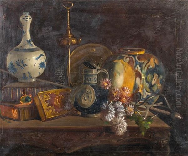 Nature Morte Oil Painting by Marguerite Burnat-Provins