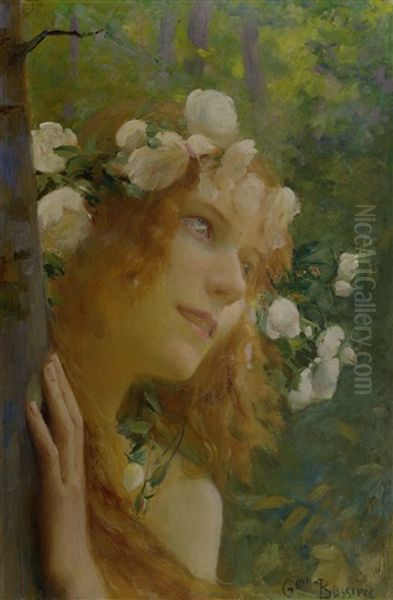 Nymphe Oil Painting by Gaston Bussiere