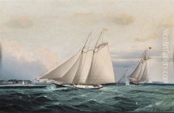 Around The Point Oil Painting by James Edward Buttersworth