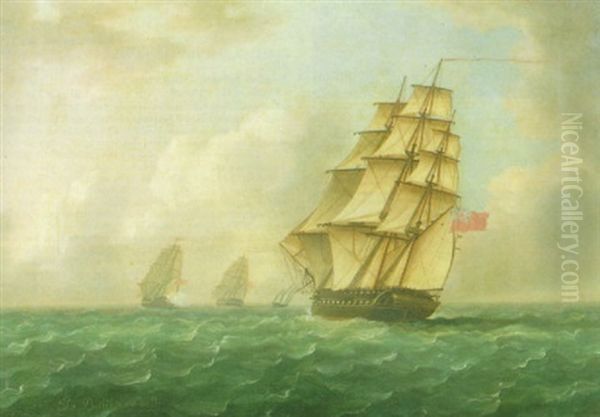 In Pursuit Oil Painting by Thomas Buttersworth