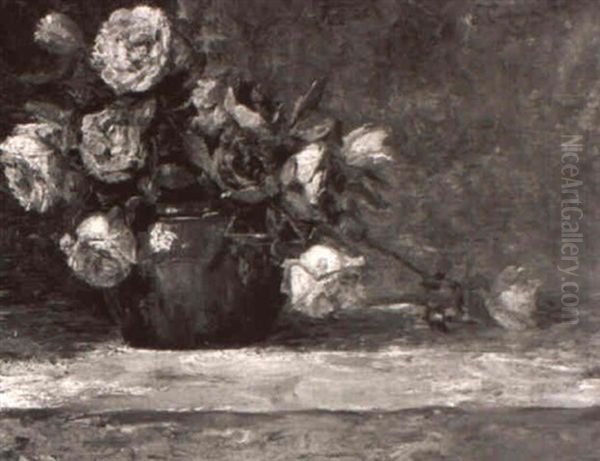 Roses Oil Painting by Giuseppe Cadenasso