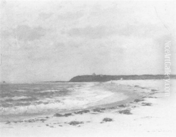 Cape Cod Beach Scene Oil Painting by Charles Drew Cahoon