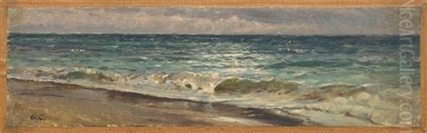 Kustenlandschaft Oil Painting by Jean-Baptiste-Arthur Calame