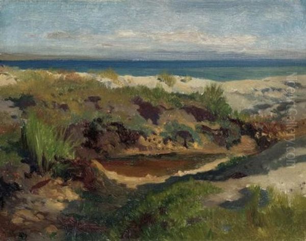 Dunenlandschaft Oil Painting by Jean-Baptiste-Arthur Calame
