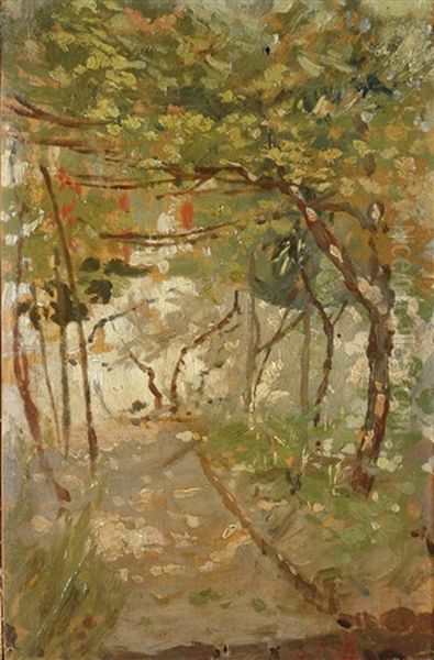 Pergolato Oil Painting by John (Giovanni) Califano