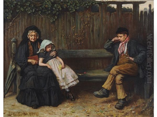The Park Bench Oil Painting by Lance Calkin