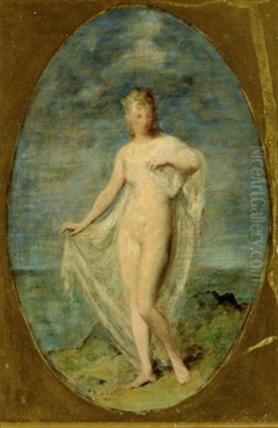Frauenakt Vor Einer Kustenlandschaft Oil Painting by Horace de Callias