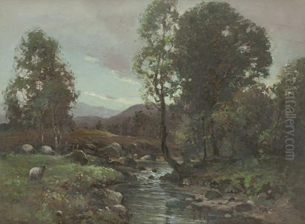 The Riverside Oil Painting by Tom Campbell