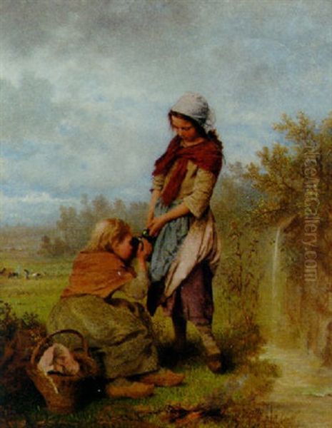 At The Spring Oil Painting by Henry Campotosto
