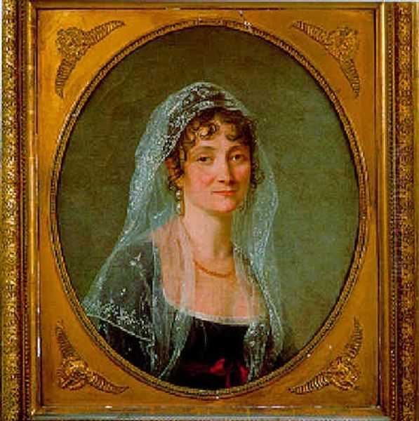 Portrait De Madame Etienne Francois Gois Oil Painting by Marie Gabrielle Capet